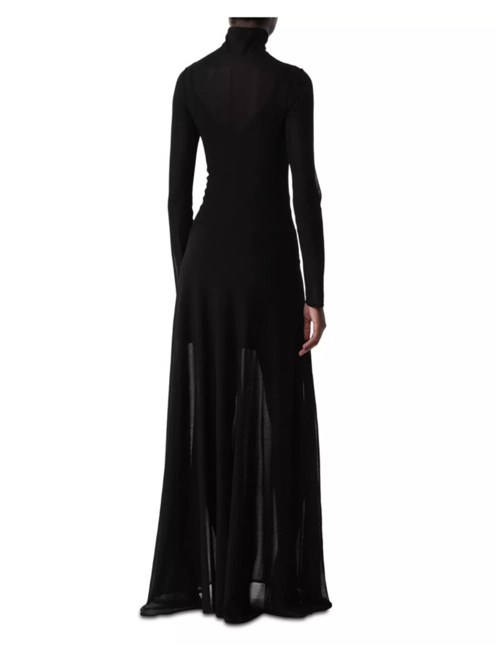 Jason Wu Collection Turtleneck Knit Maxi Dress Black Size S NWT - Picture 2 of 4